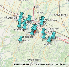 Mappa Via don Giuseppe Dossetti, 41043 Formigine MO, Italia (11.333)
