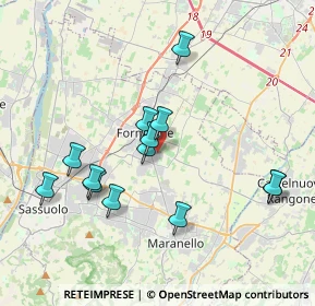 Mappa Via don Giuseppe Dossetti, 41043 Formigine MO, Italia (3.66923)