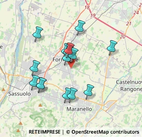 Mappa Via don Giuseppe Dossetti, 41043 Formigine MO, Italia (3.22533)