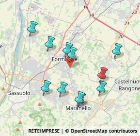 Mappa Via don Giuseppe Dossetti, 41043 Formigine MO, Italia (3.72727)