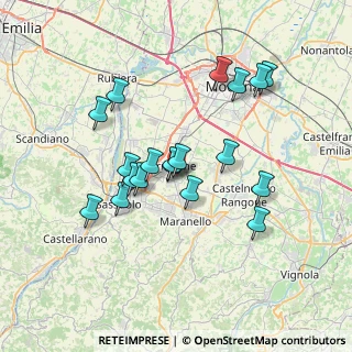 Mappa Via don Giuseppe Dossetti, 41043 Formigine MO, Italia (6.51737)