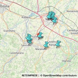 Mappa Via don Giuseppe Dossetti, 41043 Formigine MO, Italia (7.37333)