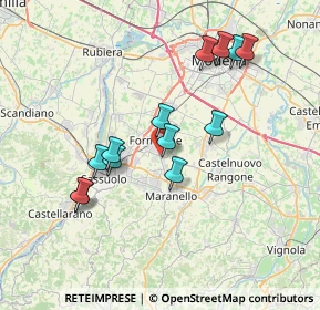Mappa Via Italo Svevo, 41043 Formigine MO, Italia (6.97923)