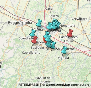 Mappa Via Italo Svevo, 41043 Formigine MO, Italia (9.1455)