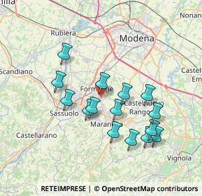 Mappa Via Sciascia Leonardo, 41043 Formigine MO, Italia (6.79067)