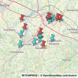 Mappa Via Sciascia Leonardo, 41043 Formigine MO, Italia (7.49579)