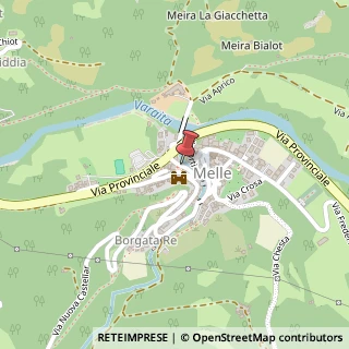Mappa Via aprico 19, 12020 Melle, Cuneo (Piemonte)