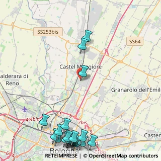 Mappa Via Fratelli Carlo E Nello Rosselli, 40013 Castel Maggiore BO, Italia (6.57)