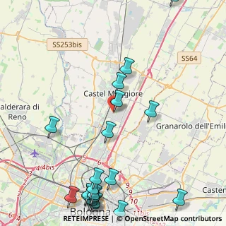 Mappa Via Fratelli Carlo E Nello Rosselli, 40013 Castel Maggiore BO, Italia (6.118)