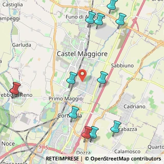 Mappa Via Fratelli Carlo E Nello Rosselli, 40013 Castel Maggiore BO, Italia (2.8725)