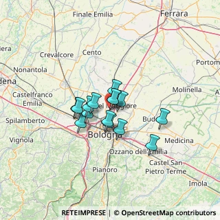 Mappa Via F.lli Rosselli, 40013 Castel Maggiore BO, Italia (8.38067)