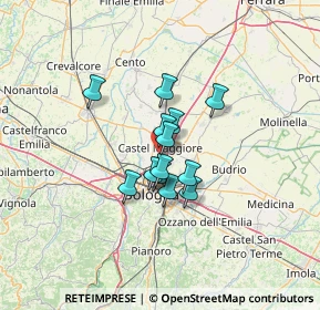 Mappa Via F.lli Rosselli, 40013 Castel Maggiore BO, Italia (8.32154)