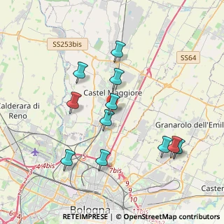 Mappa Via F.lli Rosselli, 40013 Castel Maggiore BO, Italia (3.83273)