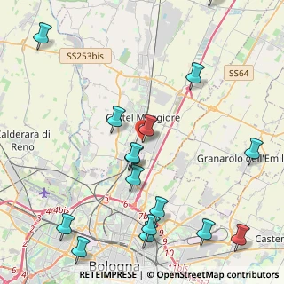 Mappa Via F.lli Rosselli, 40013 Castel Maggiore BO, Italia (5.535)