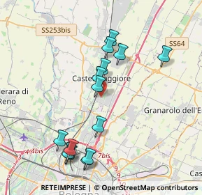 Mappa Via F.lli Rosselli, 40013 Castel Maggiore BO, Italia (3.94429)