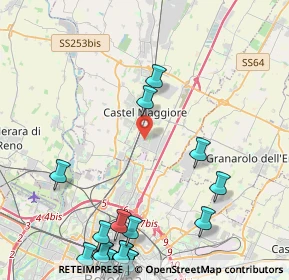 Mappa Via F.lli Rosselli, 40013 Castel Maggiore BO, Italia (6.3725)