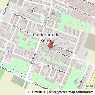 Mappa Via dell'Artigiano, 50, 40012 Calderara di Reno, Bologna (Emilia Romagna)