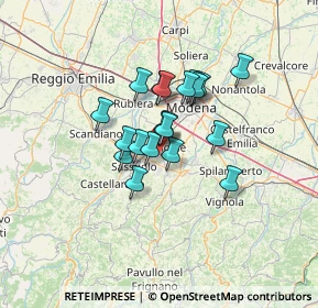 Mappa Via Concetto Marchesi, 41043 Formigine MO, Italia (8.9485)