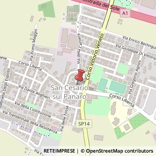 Mappa Piazza Roma, 2, 41018 San Cesario sul Panaro, Modena (Emilia Romagna)