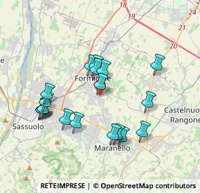 Mappa Via L. Svevo, 41043 Formigine MO, Italia (3.63368)