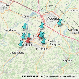 Mappa Via L. Svevo, 41043 Formigine MO, Italia (5.86818)
