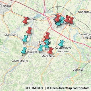 Mappa Via L. Svevo, 41043 Formigine MO, Italia (7.50105)