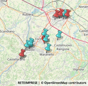 Mappa Via L. Svevo, 41043 Formigine MO, Italia (6.98308)