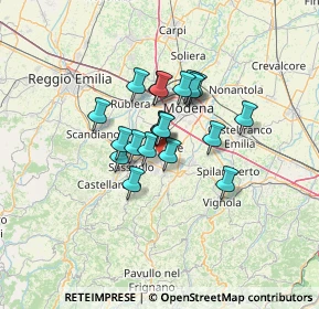 Mappa Via L. Svevo, 41043 Formigine MO, Italia (8.842)