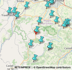 Mappa Via dei Cesari, 42030 Vezzano sul Crostolo RE, Italia (10.5175)