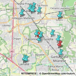 Mappa Via Raffaello Sanzio, 21042 Caronno Pertusella VA, Italia (2.4925)