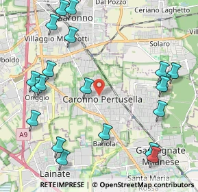 Mappa Via Raffaello Sanzio, 21042 Caronno Pertusella VA, Italia (2.6265)