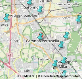 Mappa Via Raffaello Sanzio, 21042 Caronno Pertusella VA, Italia (2.95182)