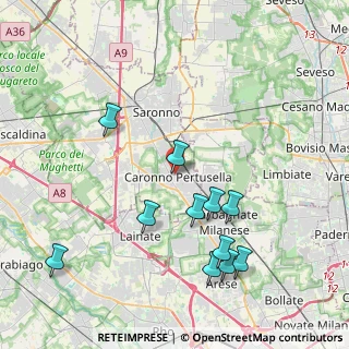 Mappa Via Raffaello Sanzio, 21042 Caronno Pertusella VA, Italia (4.27273)