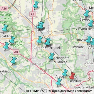 Mappa Via Raffaello Sanzio, 21042 Caronno Pertusella VA, Italia (5.4365)