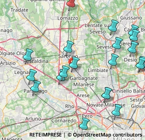 Mappa Via Raffaello Sanzio, 21042 Caronno Pertusella VA, Italia (9.93)