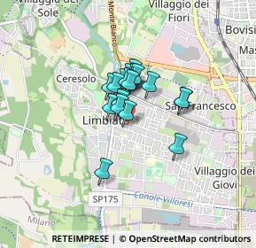 Mappa Via Adolfo Valentini, 20812 Limbiate MB, Italia (0.483)