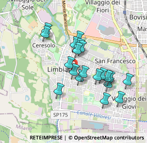 Mappa Via Adolfo Valentini, 20812 Limbiate MB, Italia (0.7525)
