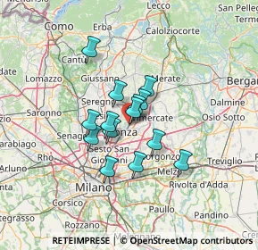 Mappa Via Flavio Gioia, 20852 Villasanta MB, Italia (8.885)