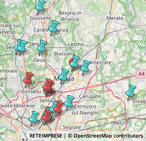 Mappa Via Flavio Gioia, 20852 Villasanta MB, Italia (9.651)