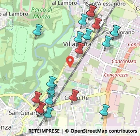 Mappa Via Flavio Gioia, 20852 Villasanta MB, Italia (1.203)