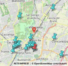 Mappa Via Flavio Gioia, 20852 Villasanta MB, Italia (2.39389)