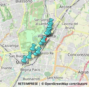 Mappa Via Flavio Gioia, 20852 Villasanta MB, Italia (1.175)