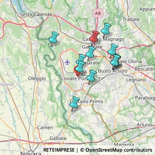 Mappa Via Lissenzio, 21015 Lonate Pozzolo VA, Italia (6.32083)