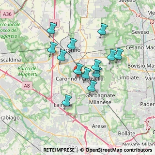 Mappa Via Roma, 21042 Caronno Pertusella VA, Italia (2.97385)