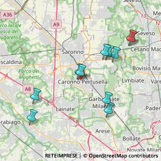 Mappa Via Roma, 21042 Caronno Pertusella VA, Italia (4.12273)