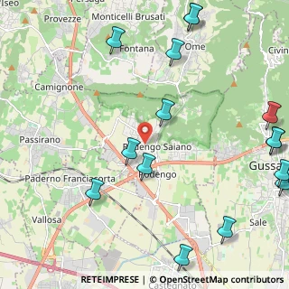 Mappa Via San Francesco D'Assisi, 25050 Rodengo-Saiano BS, Italia (3.06813)