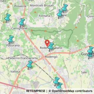 Mappa Via San Francesco D'Assisi, 25050 Rodengo-Saiano BS, Italia (3.25455)