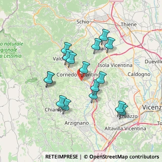 Mappa Via Don Sammartin Lungoagno, 36070 Brogliano VI, Italia (6.56)