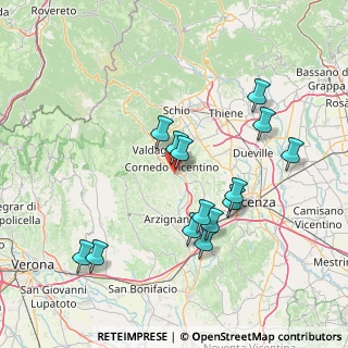 Mappa Via Don Sammartin Lungoagno, 36070 Brogliano VI, Italia (14.85786)