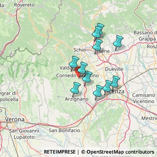 Mappa Via Don Sammartin Lungoagno, 36070 Brogliano VI, Italia (11.67091)
